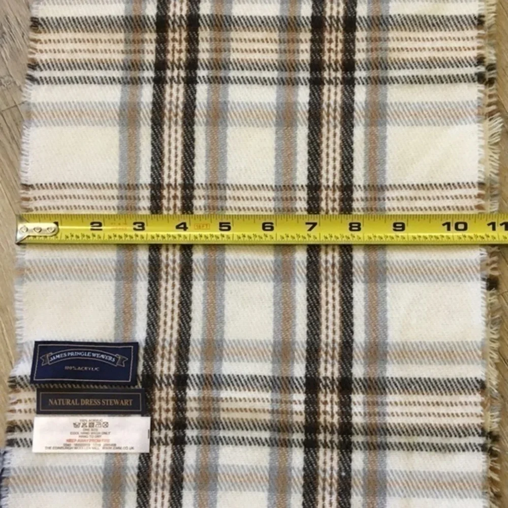 NWT James Pringle Weavers Cream/Tan Scarf